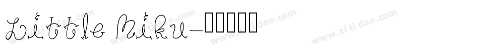 Little Miku字体转换